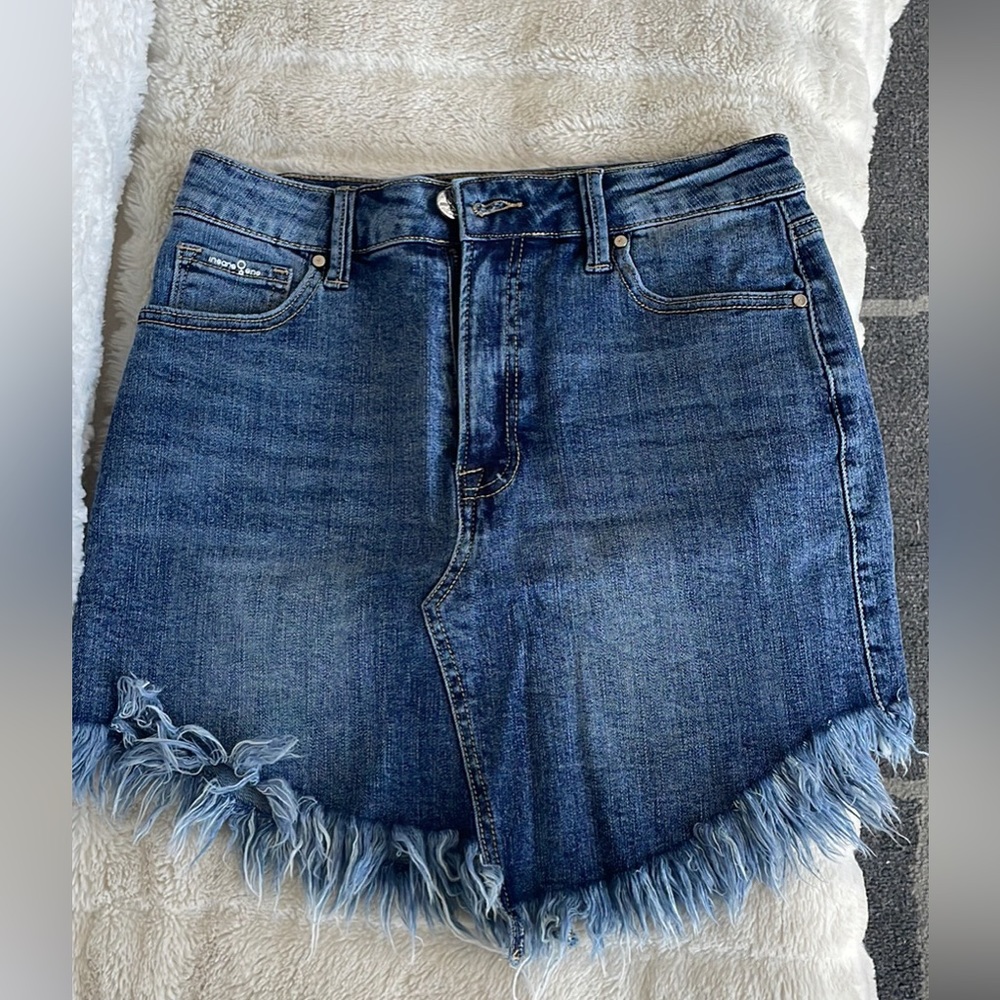 denim skirt from hazel boutique